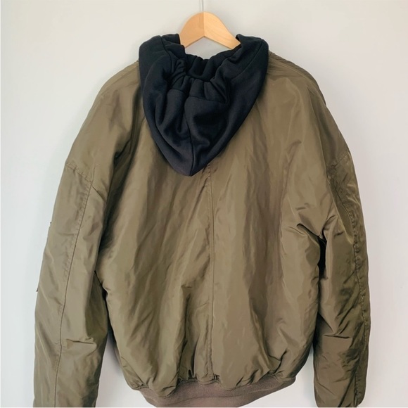 Zara Hooded Bomber Jacket RARE - Picture 2 of 8